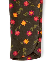 Girls Sunflower Leggings - Harvest