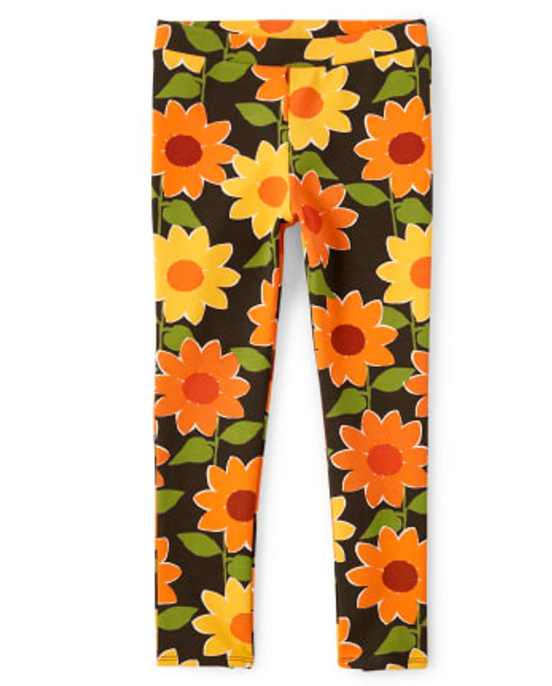 Girls Sunflower Ponte Jeggings - Harvest