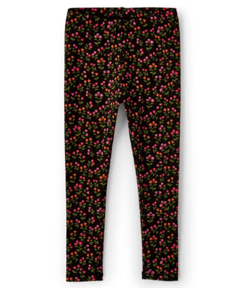 Girls Floral Leggings - Tree House