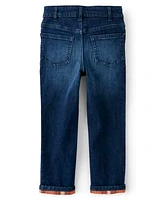 Boys Roll Cuff Jeans - Lil Pumpkin