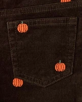 Boys Embroidered Corduroy Pants - Lil Pumpkin