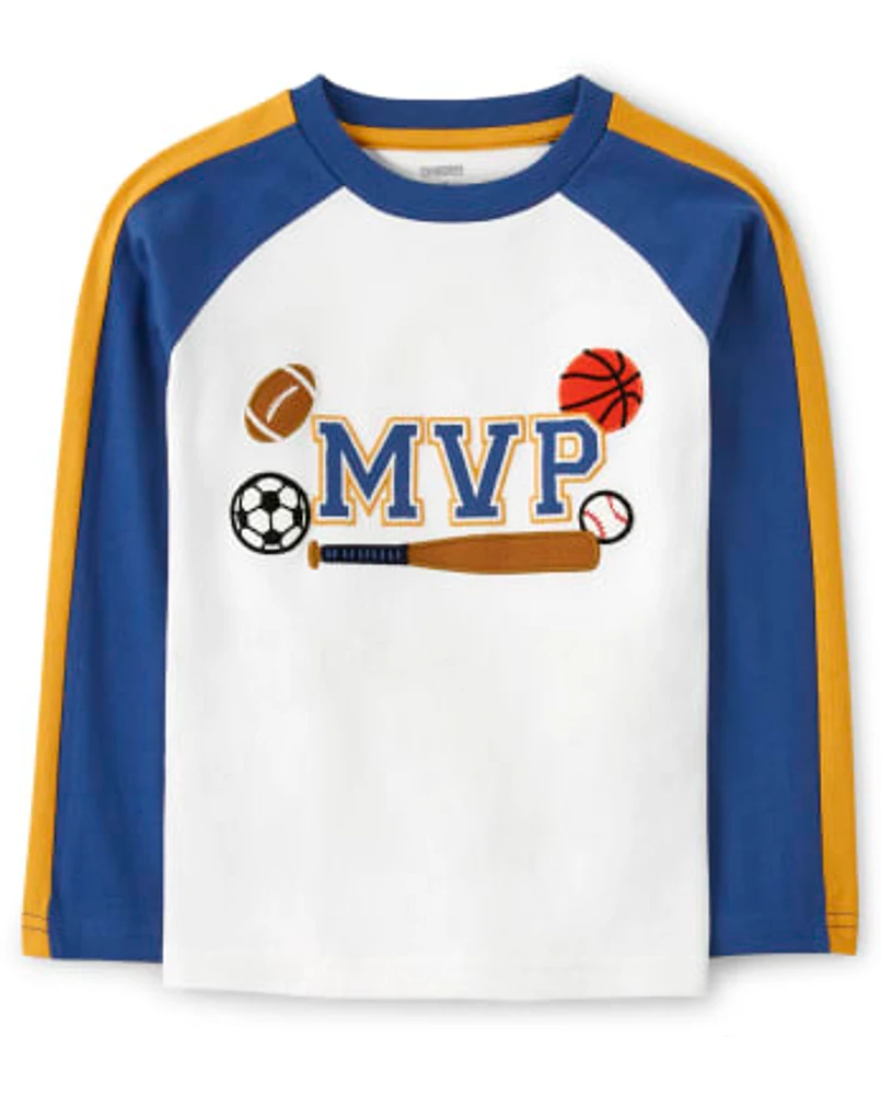 Boys Embroidered MVP Top - Future