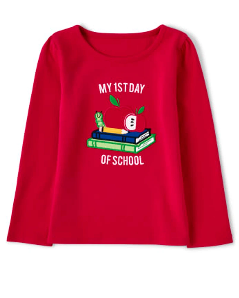 Girls Embroidered School Top - Teacher's Favorite