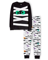 Kids Mummy Cotton 2-Piece Pajamas - Gymmies