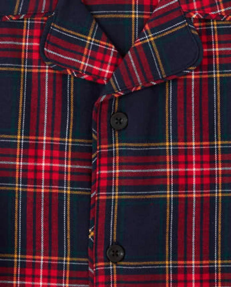 Adult Plaid Flannel 2-Piece Pajamas - Gymmies