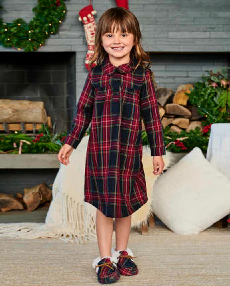 Girls Plaid Flannel Nightgown - Gymmies