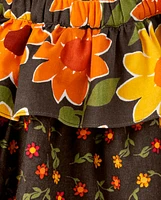 Girls Sunflower Tiered Skort - Harvest