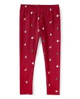 Girls Christmas Leggings - Ho