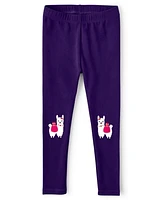 Girls Llama Leggings