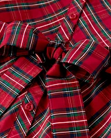 Womens Plaid Shirt Dress - Family Celebrations Red