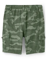 Boys Camo Pull On Cargo Shorts - Backyard Explorer