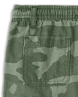 Boys Camo Pull On Cargo Shorts - Backyard Explorer