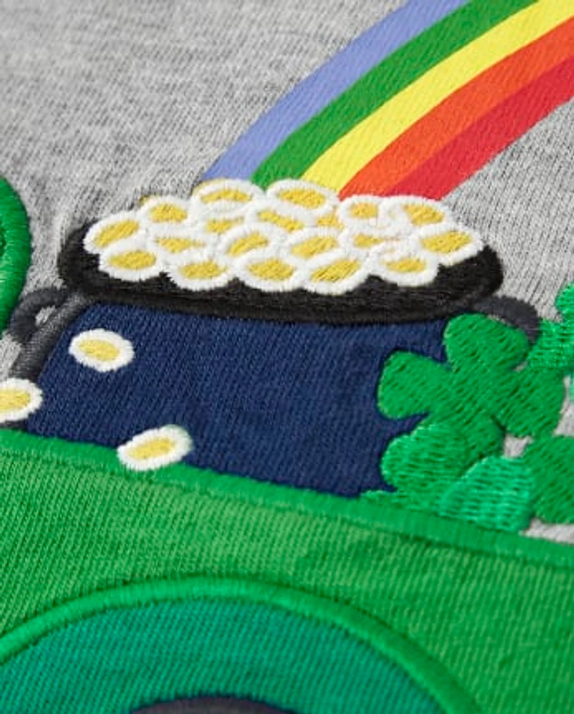 Boys St. Patrick's Day Raglan Top - Little Leprechaun