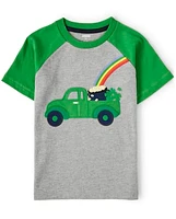 Boys St. Patrick's Day Raglan Top - Little Leprechaun