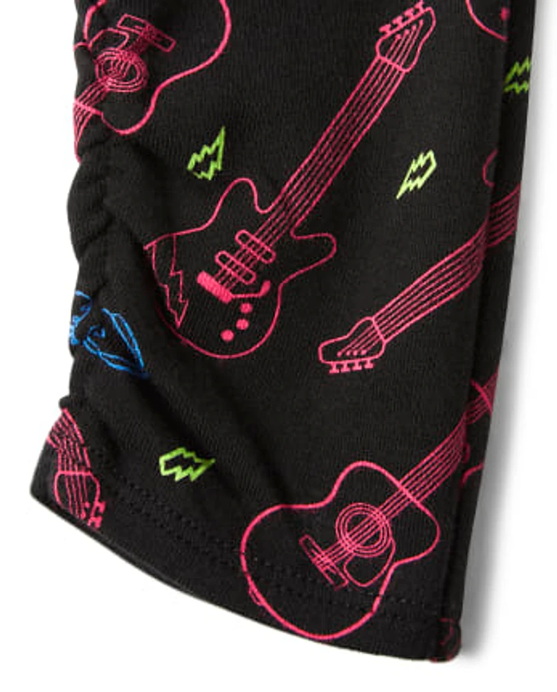 Girls Guitar Leggings - Rock Academy