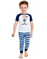 Boys Birthday Robot Snug Fit Cotton Pajamas - Gymmies