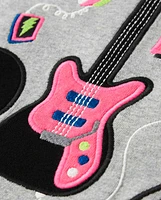 Girls Embroidered Band Top - Rock Academy