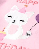 Pyjama en coton Coupe ajustée Fille Birthday Cat - Gymmies