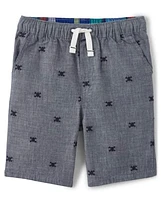 Boys Skull Pull On Shorts - Aye Matey