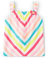 Girls Striped Bow Top - Popsicle Party