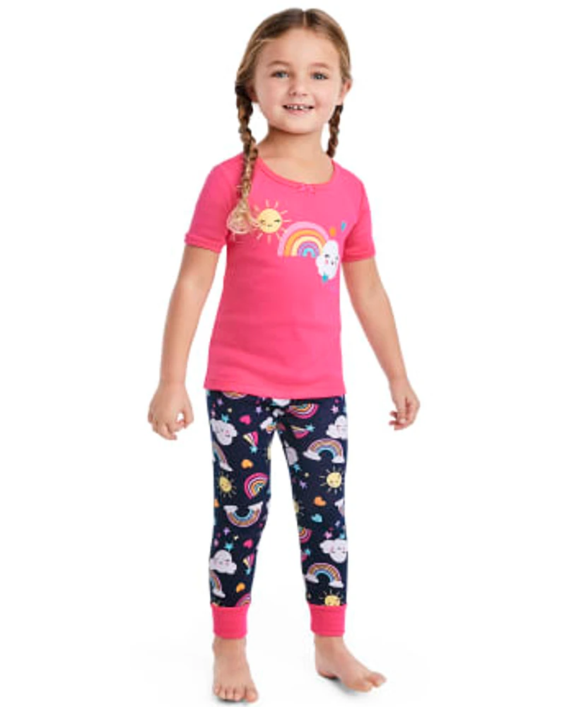 Pyjama Fille arc-en-ciel Snug Fit coton - Gymmies