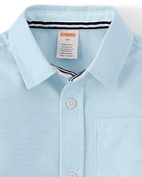 Boys Stain And Wrinkle-Resistant Oxford Button Down Shirt - Uniform