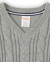 Boys Cable Knit Sweater Vest - Uniform