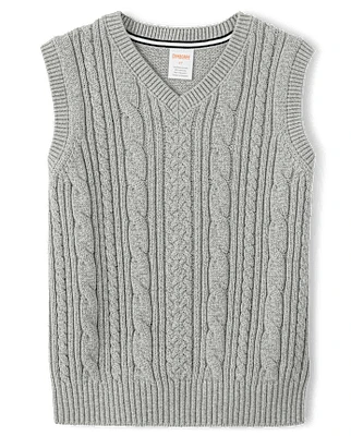 Boys Cable Knit Sweater Vest - Uniform