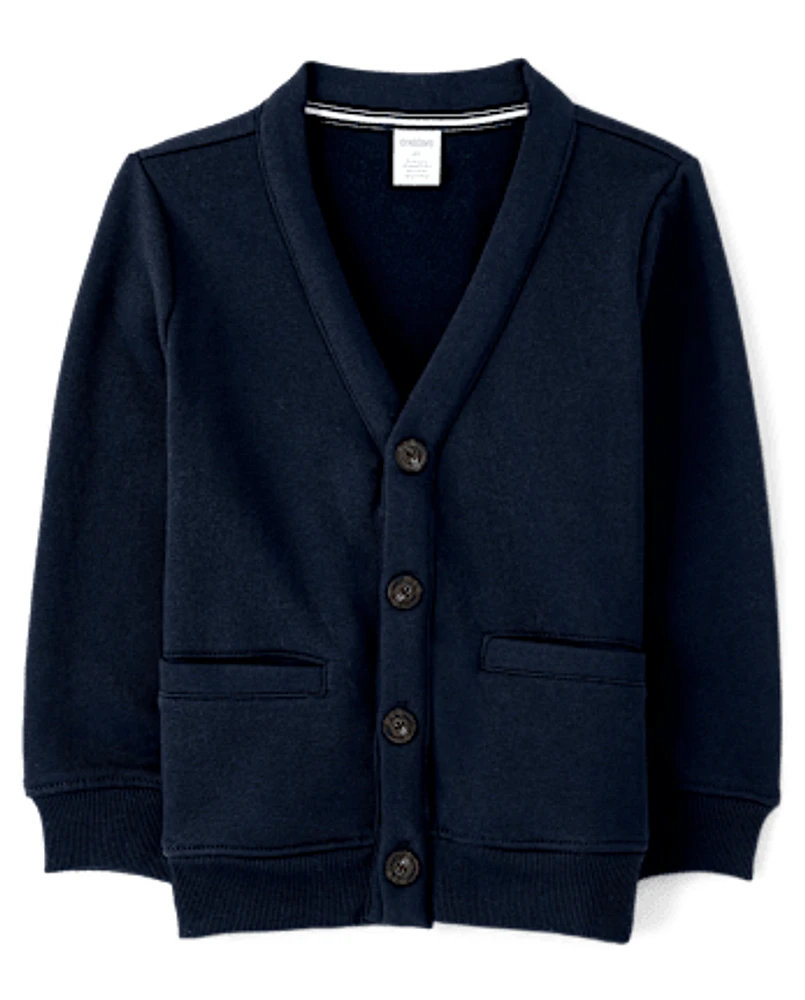 Boys Fleece Cardigan - Uniform