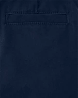 Boys Stain and Wrinkle-Resistant Belted Chino Shorts