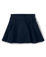 Girls Ponte Bow Skort - Uniform