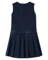Girls Stain and Wrinkle-Resistant Pleated Jumper