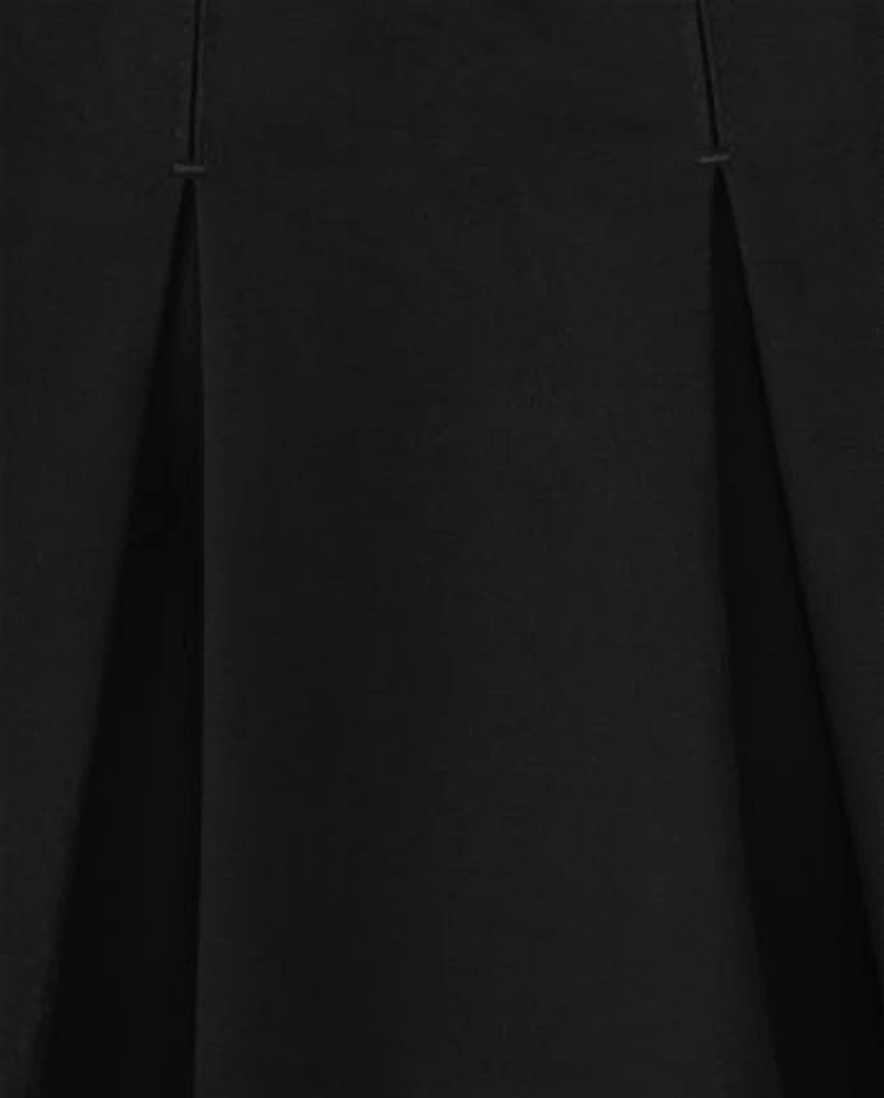 Girls Stain and Wrinkle-Resistant Pleated Skort - Uniform