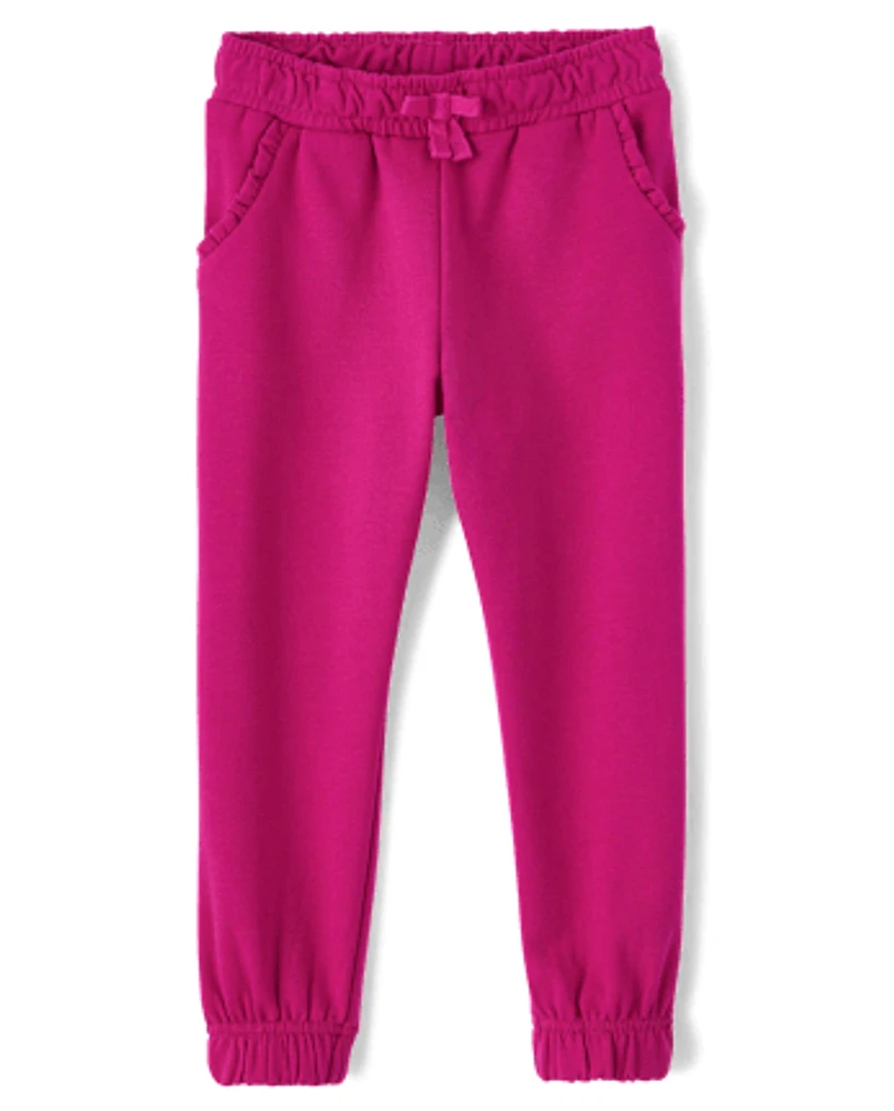 Girls Fleece Jogger Pants - Uniform