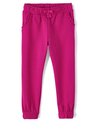 Girls Fleece Jogger Pants - Uniform