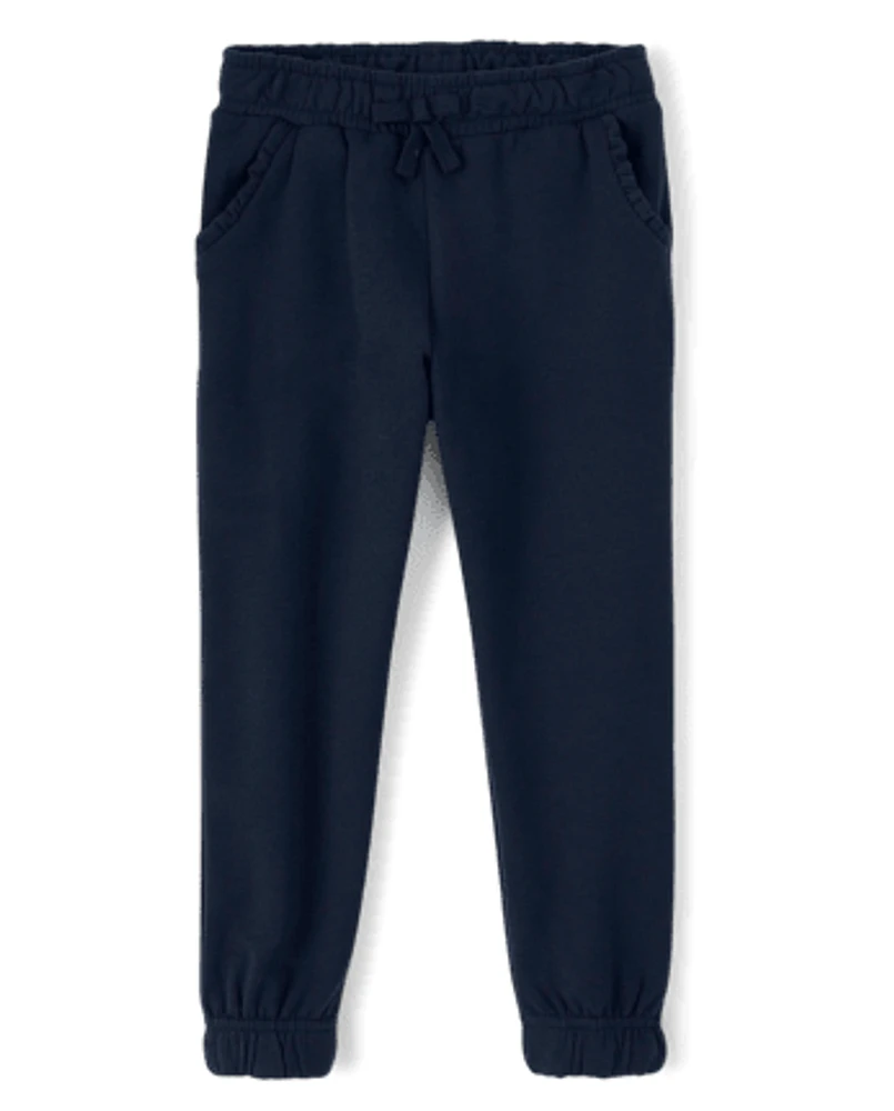 Girls Fleece Jogger Pants - Uniform