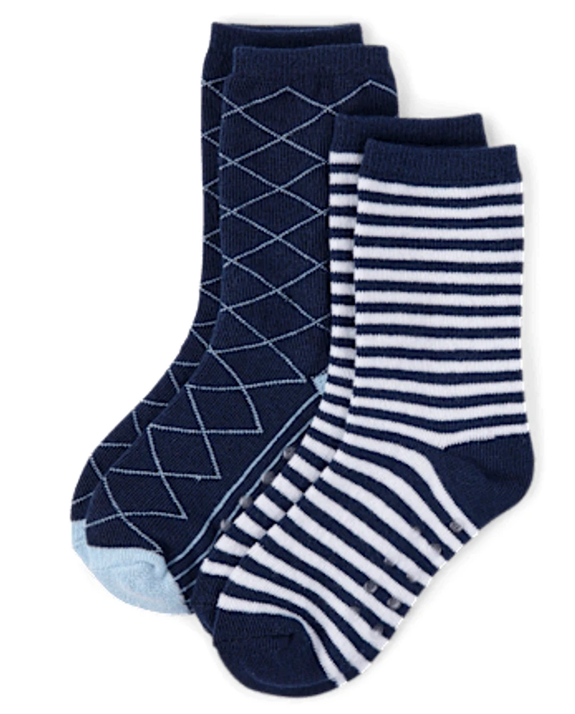 Boys Crew Socks 2-Pack - Uniform