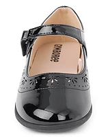 Girls Perforated Mary Jane Flats - Uniform