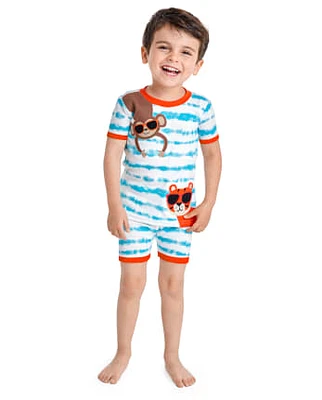 Pyjama ajusté en coton à motif animal pour garçon - Gymmies