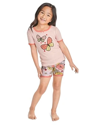 Pyjama Fille Papillon Snug Fit en coton - Gymmies