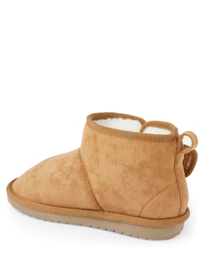 Boys Faux Suede Boots