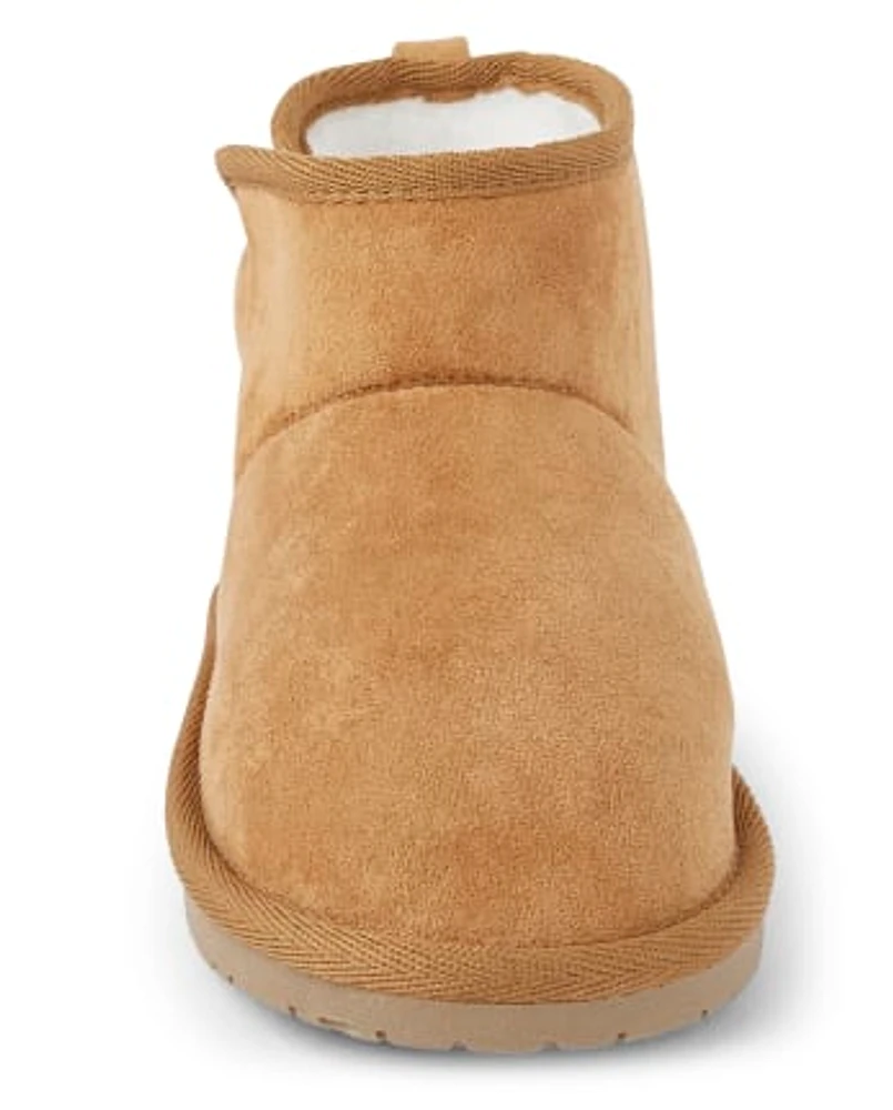 Boys Faux Suede Boots