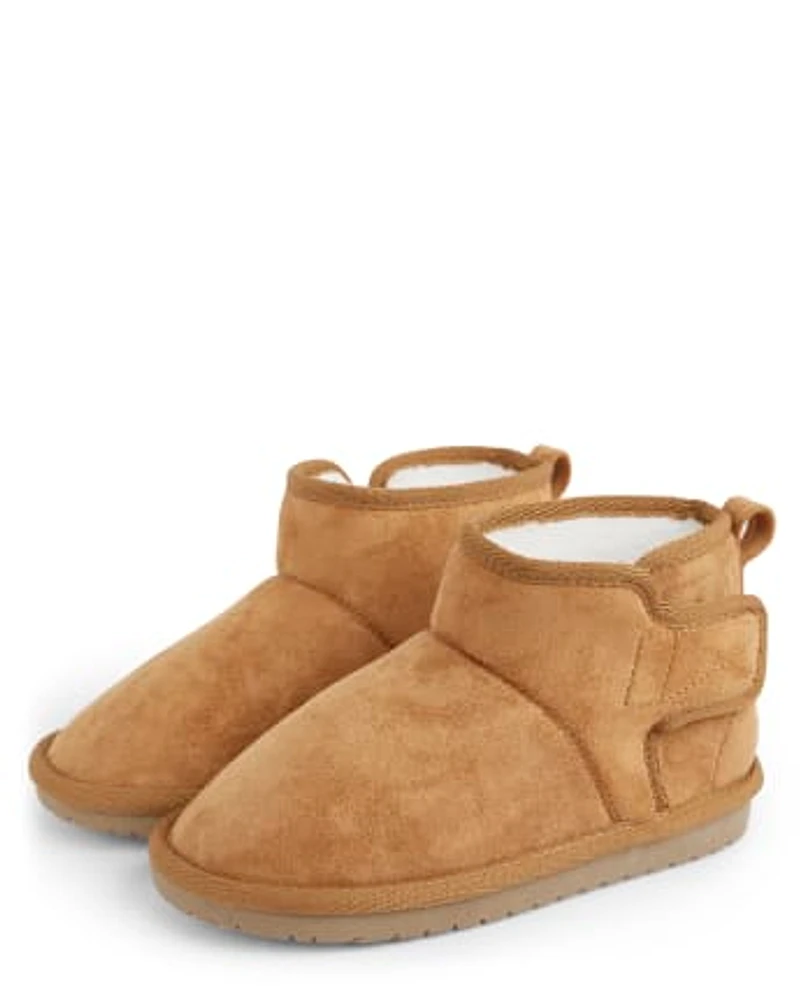 Boys Faux Suede Boots