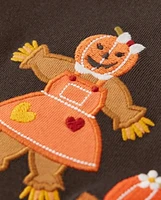 Haut brodé à motif d'automne pour fille - Perfect Pumpkin