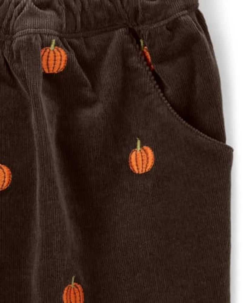 Jupe-short Fille Pumpkin Velours Côtelé - Perfect