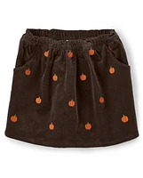 Girls Pumpkin Corduroy Skort - Perfect