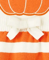 Girls Intarsia Pumpkin Dress - Perfect