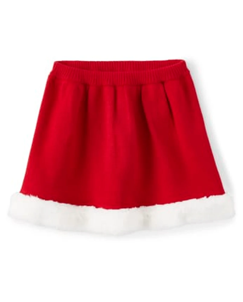 Girls Santa Skirt - Holiday Express