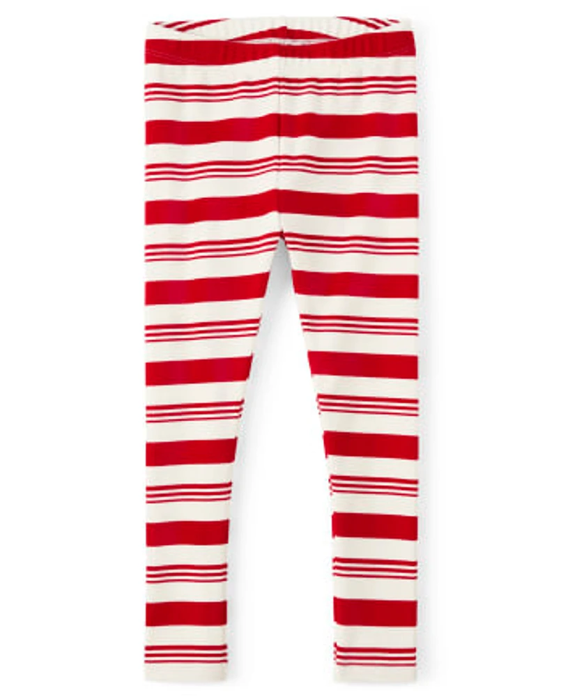 Girls Striped Leggings - Holiday Express