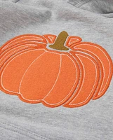 Boys Embroidered Pumpkin Hoodie - Perfect